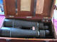 TAKATIHO 15X80 NAVAL BINOCULARS--WITH WOODEN CASE-