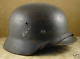 Orig Soldier Signed WW II German Helmet Battle Bulge